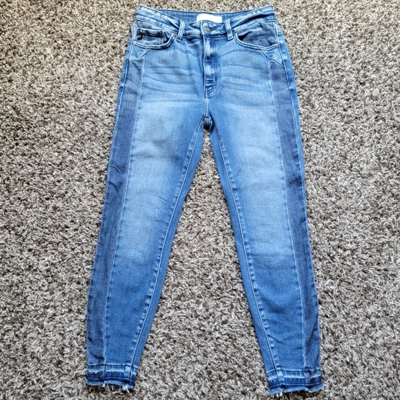 Kancan High Rise Contrast Side Seam Ankle Skinny Jean - Size 9 / 28 - Picture 3 of 11